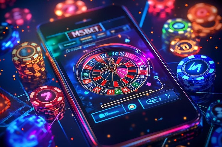 Pengguna membaca ketentuan hadiah di ponsel